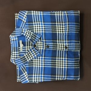 Uniqlo men long sleeve shirt, large, blue